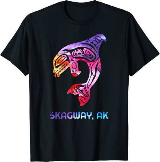 Skagway Alaska PNW Native American Indian Orca Killer Whale T-Shirt