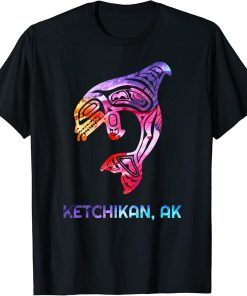 Ketchikan Alaska SE Native American Indian Orca Killer Whale T-Shirt